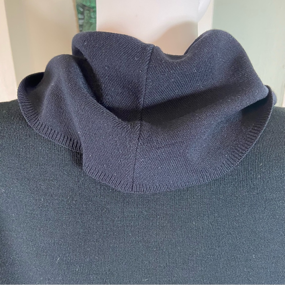 Vintage 80s 90s 1045 Park Black Cowl Neck Sweater turtleneck XLarge XL - Picture 7 of 9